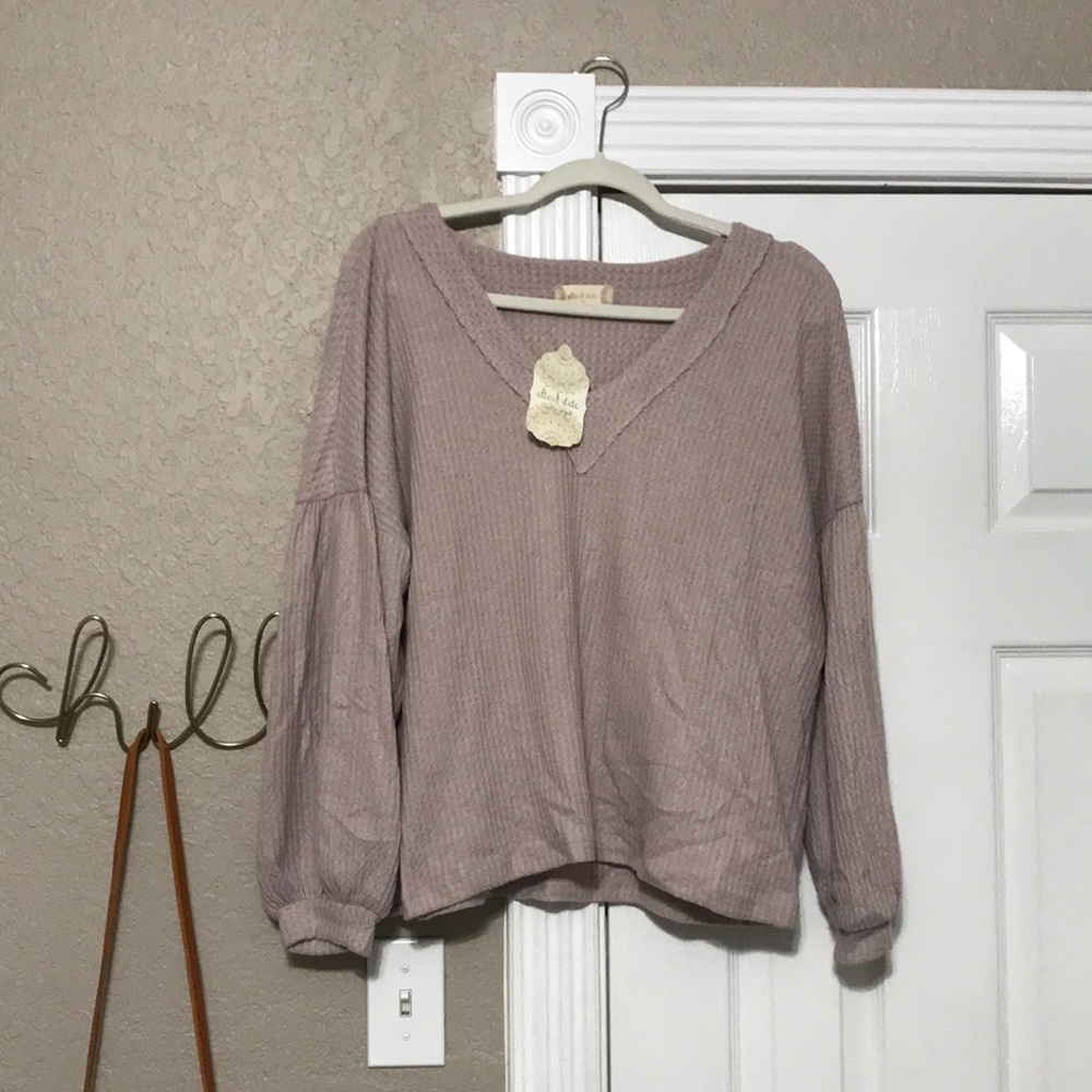 altar’d state waffle-knit shirt